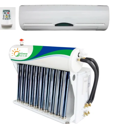 Hybrid solar thermal air conditioner