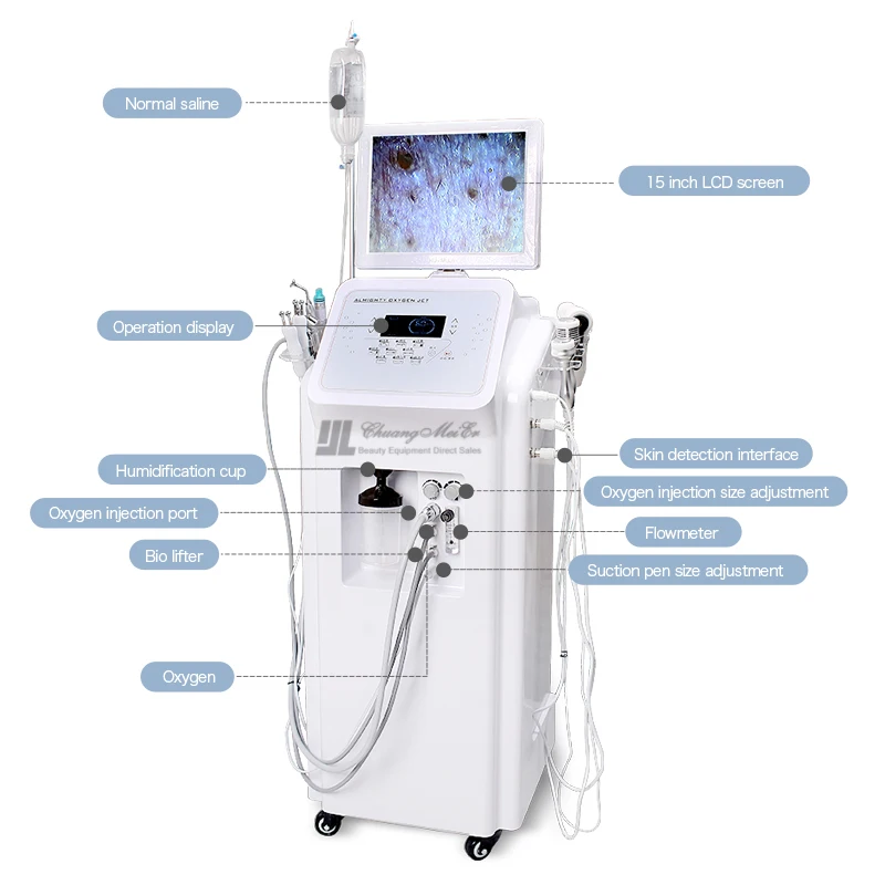 2023 new Oxygen Spray Hydrodermabrasion Facial Machine Diamond Peel Dermabrasion Machine For Skin Care
