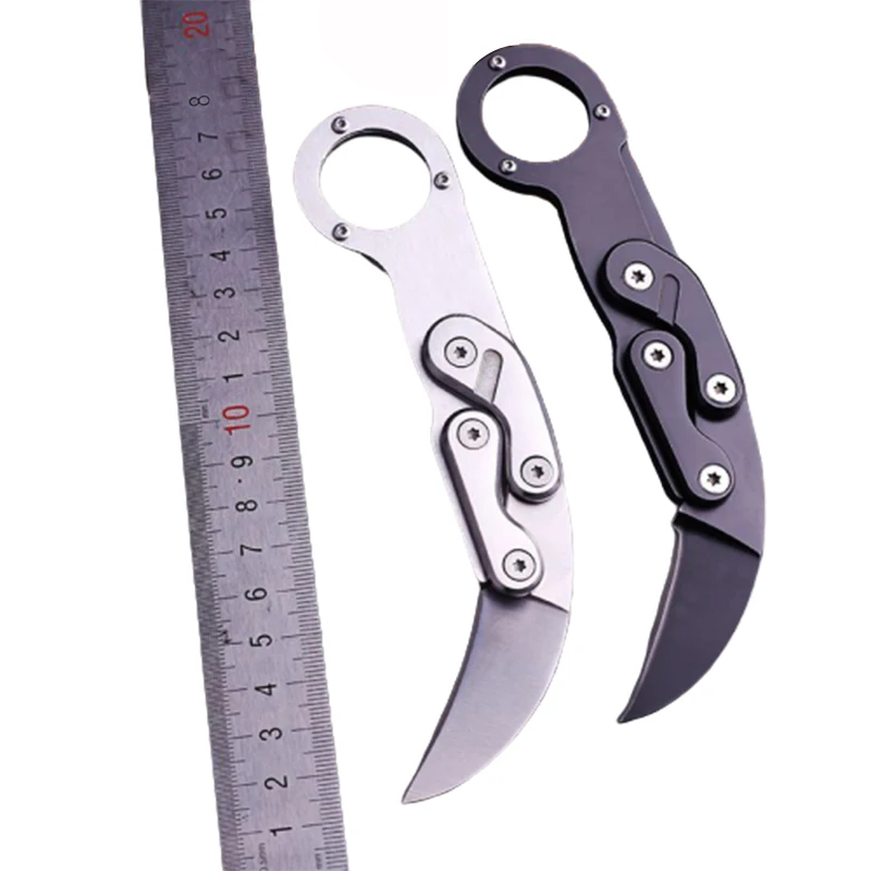 
hot sell stainless steel karambit knife survival folding knife 