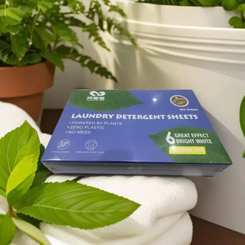 Add Enzyme Laundry Detergent Sheets Customized Packing Laundry Strips Without Phosphate Biodegradable Formula