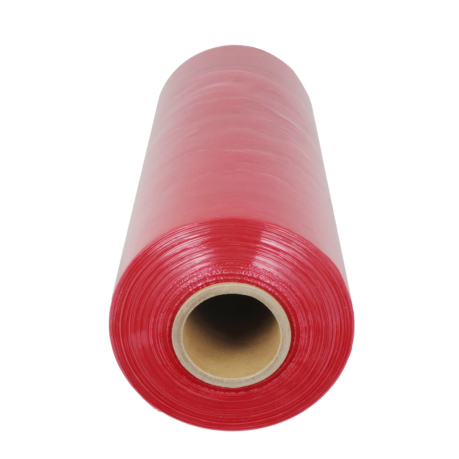 Advanced  good price various stretch film red color 20mic jumbo roll for machine used pallet wrap