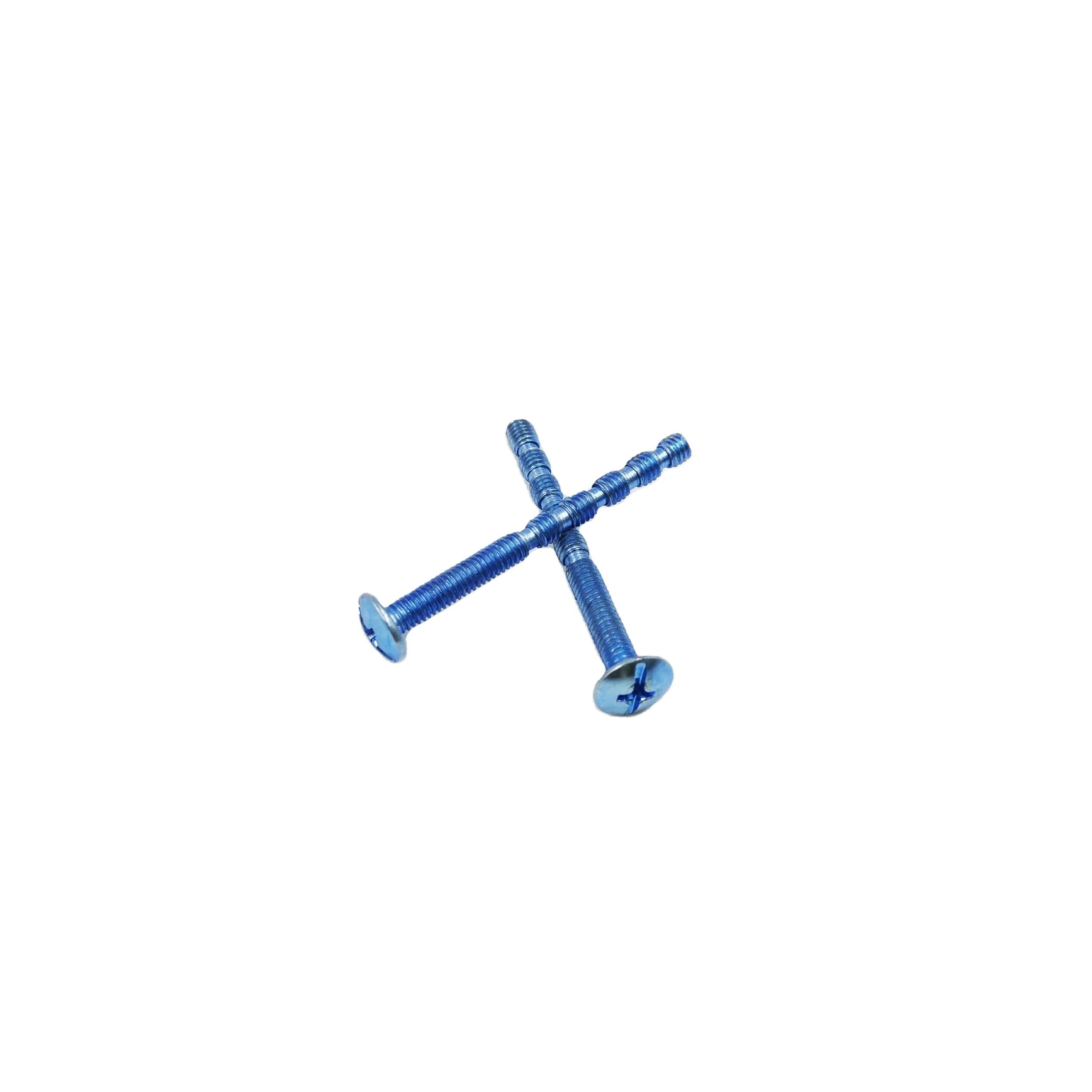 Bamboo shaped truss head iron and steel screws roofing bolts M3 M4 M5 connecting bamboo shaped screw for door handle