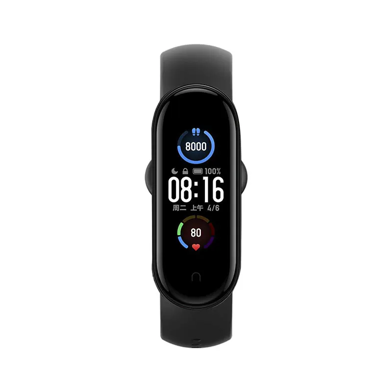  Смарт-браслет Xiaomi Mi Band 5 4 цвета AMOLED экран пульсометр контроль сна шагов плавания спортивный монитор приложение