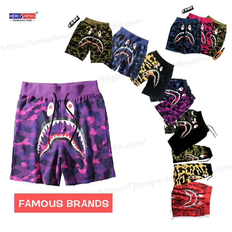 Шорты мужские камуфляжные с принтом в стиле аниме, дизайнерская одежда, лето 2021