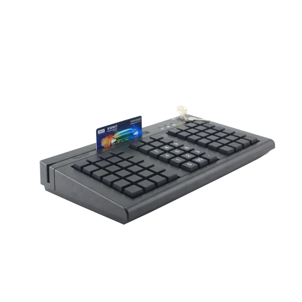 66 клавиш OPOS/JPOS POS программируемая клавиатура с MSR reader KB66M