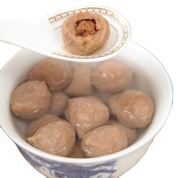 Food supplier juicy chicken ball with filling chicken meat frozen food