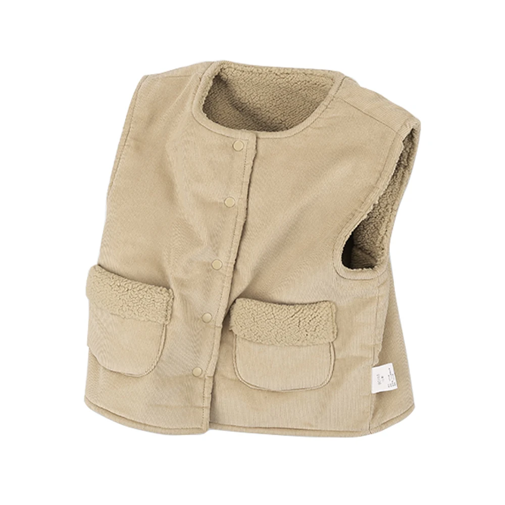 
Wholesale sleeveless winter waistcoat soft fabric kids top baby wear clothes for boys 