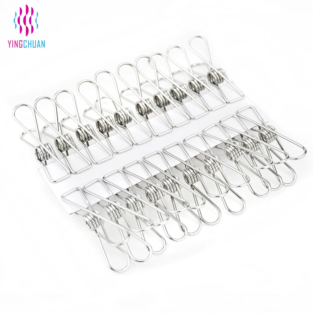 Hot Sale Marine 316 Stainless Steel Silver Peg Clothes Pegs Popular Metal Stainless Steel Clothes Pegs