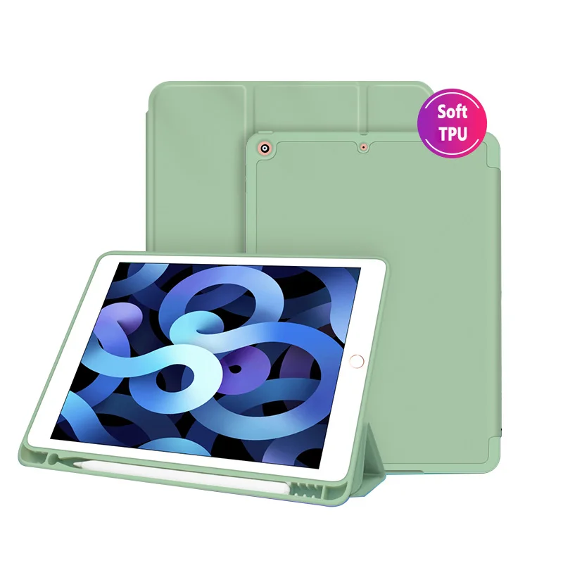 
 Мягкий ТПУ чехол для планшета iPad 10,2 дюйма, умный чехол для iPad 7-го/8-го поколения 2019/2020 iPad 10,2, чехол  