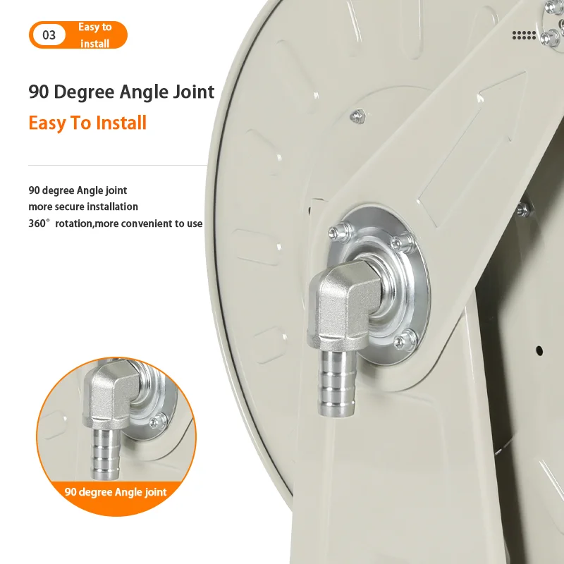 Factory Outlet Heavy Duty 1 Inch 10M/15M/20M/25M/30M Empty Reel Fuel Reel With Upper Guide Reel