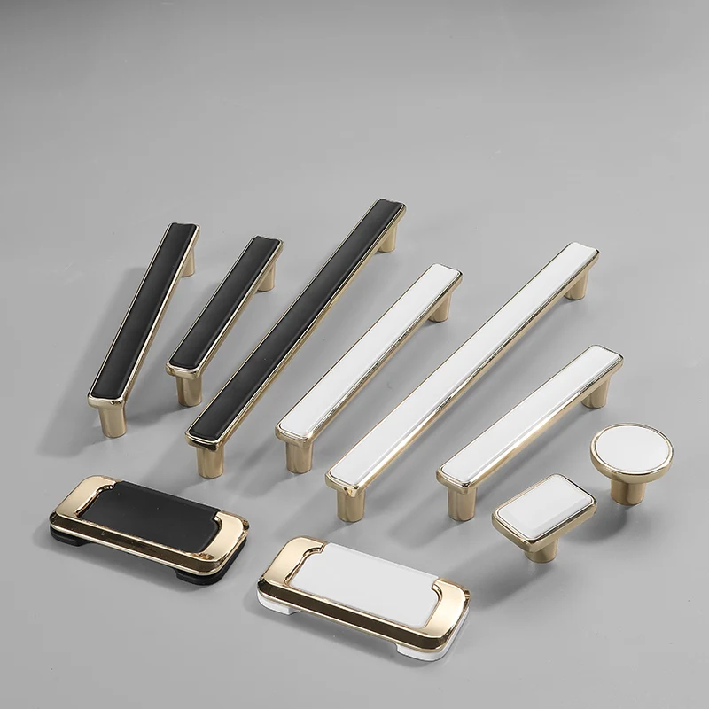 128mm Zinc Alloy White Furniture Accessories Cabinet Drawer Pulls Square Handles Bedroom Furniture Handles And Knobs