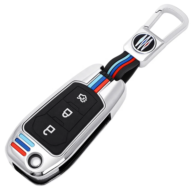 Zinc Alloy Smart Key Case Shell For Ford Escort Titanium Mondeo Everest Ranger Folding Key Holder Cover