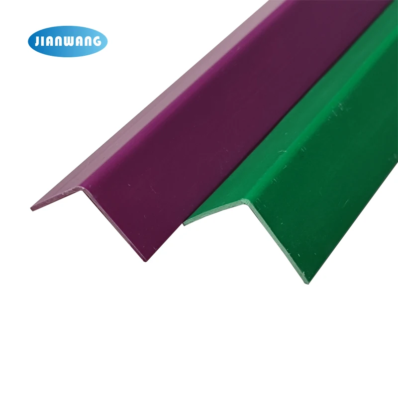 Wholesale Colorful pvc Decorative moulding Protect Wall Corner Plastic pvc Profile Corner Edging Guard