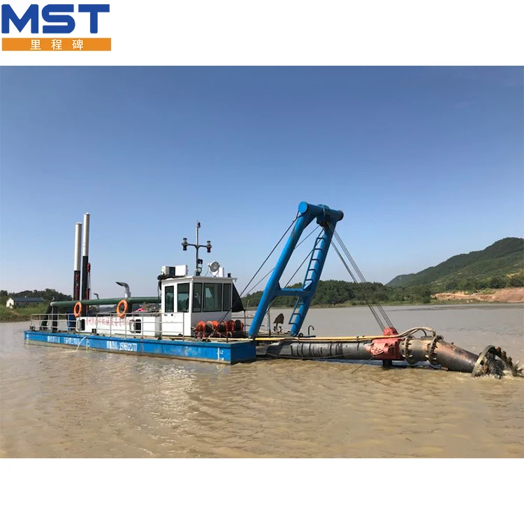 China 12 cutter suction gold dredger machine suction dredger vessel small lake dredger lake dredging equipment for sale