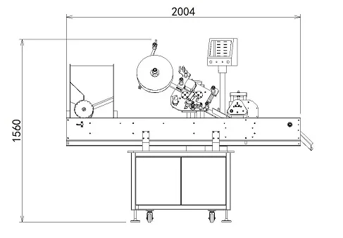 YM215 Automatic wax crayons labeler for syringe label applicator pen labelling machine
