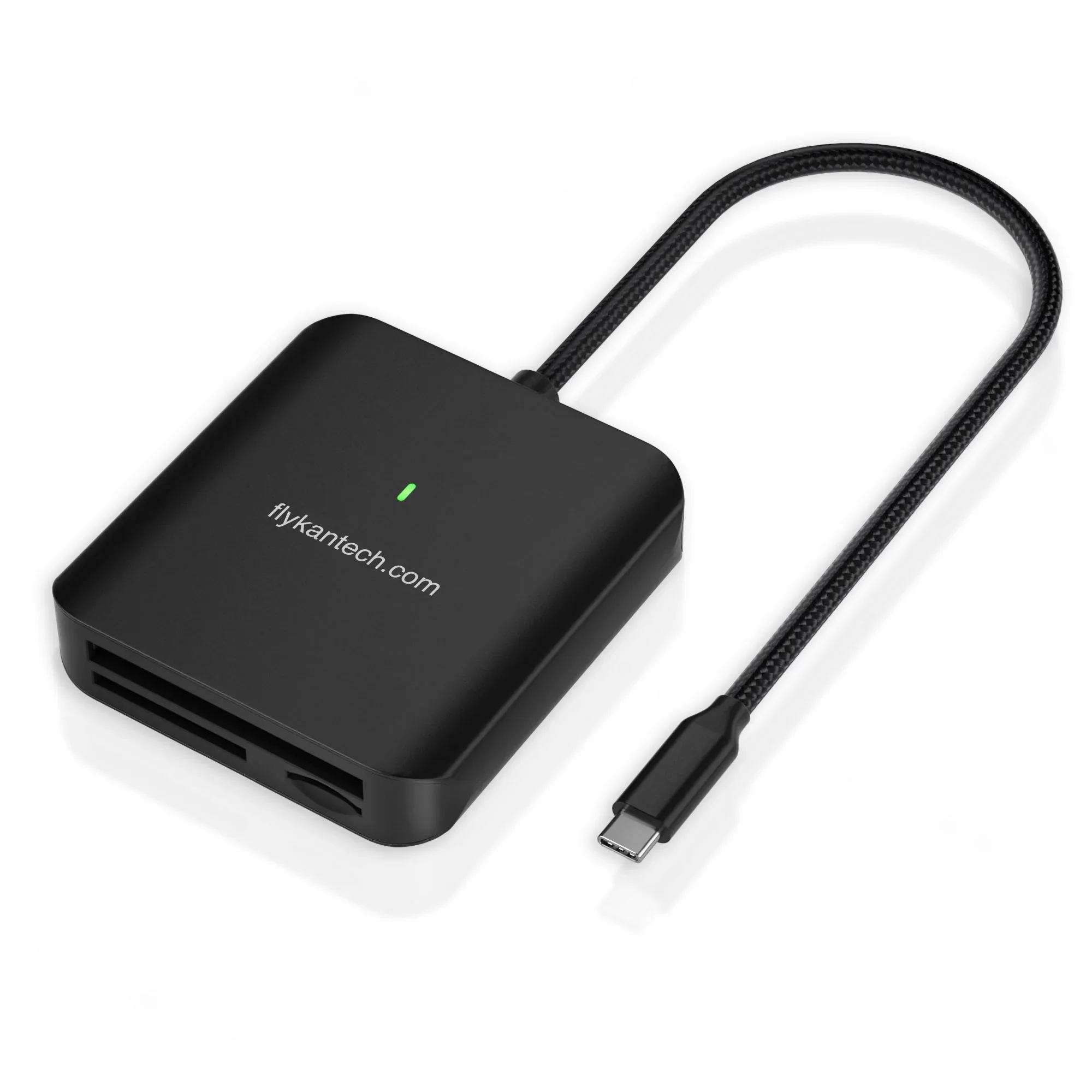 HB081 | USB-C CFAST2.0 Card Reader w/ UHS-II SD & microSD4.0