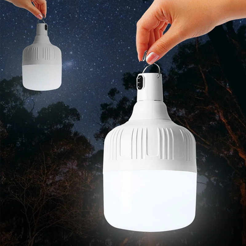 20W Led Emergency Bulb Light Rechargeable Portable Led Tent Lamp for Outdoor Camping Blackouts Emergency