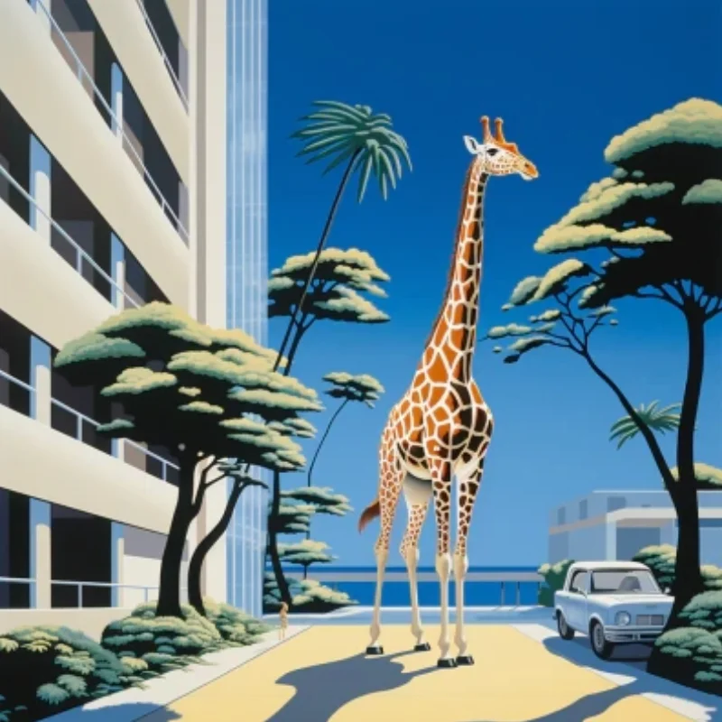 1pc DIY 5D Diamond Painting Art Craft 40*40cm 15.8in Giraffe Pattern Full Diamond Embroidery Cross Stitch Picture Wall