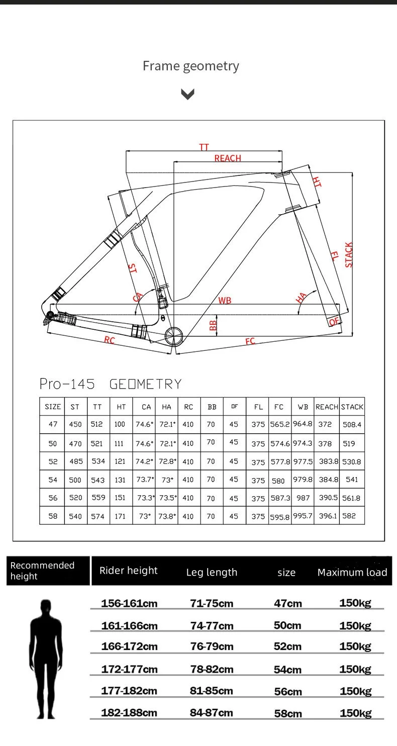 Full carbon fibre road aerodynamic self-propelled disc brake rack set T47 threaded bottom bracket 700C*30C