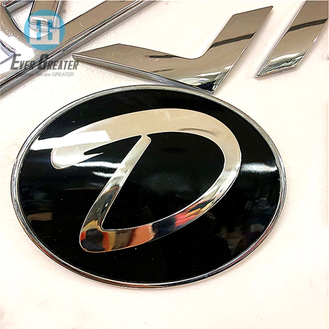 Car LOGO China Direct Sales Factory New ABS Plastic 3D Letter Badge 3m Chrome Emblems