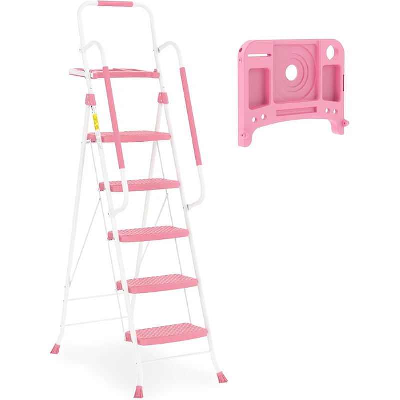 Hot sale Alloy Steel  Folding Ladder multipurpose Household 3 Step Ladder 500 lbs Weighing Ladder
