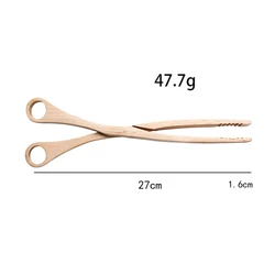 Kitchen supplies material vegetable fruit clamps raw mini wooden tongs with good after-sales