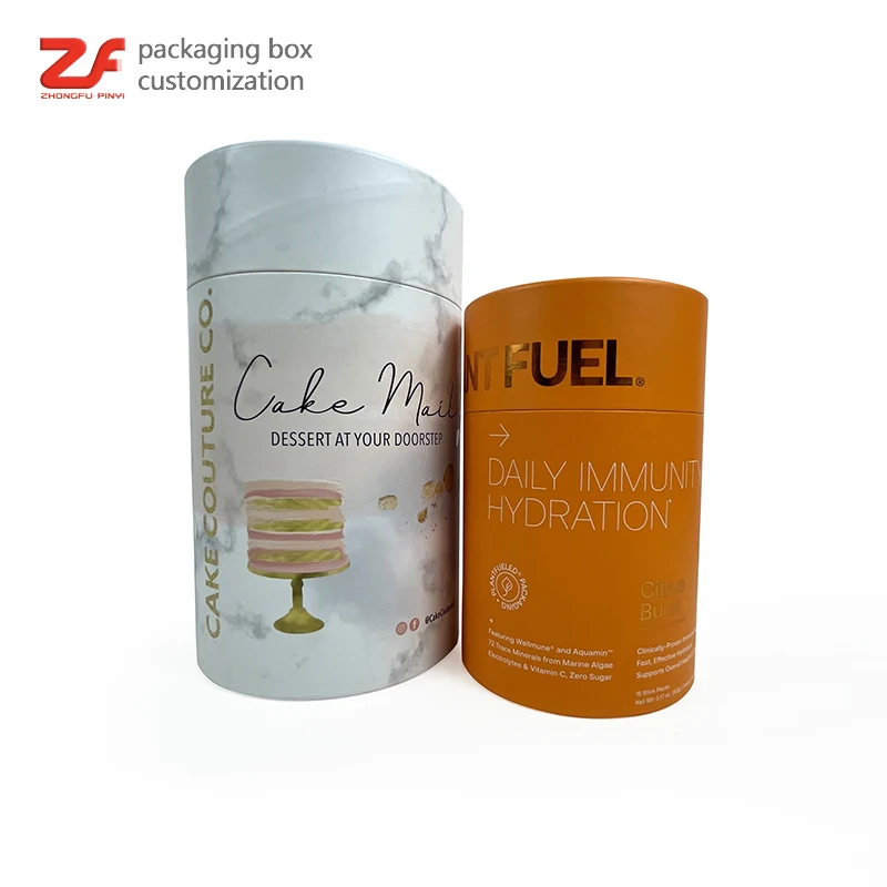 Eco recycled cardboard square mailing tube paper tube packaging paper tube cylinder packaging box