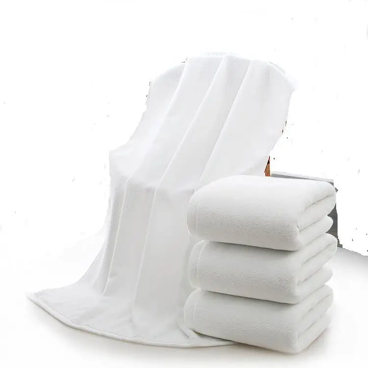 100% Cotton Luxury Hotel Plain Towel, Face Cloth Hand Towel Bath Towel Set Wholesale