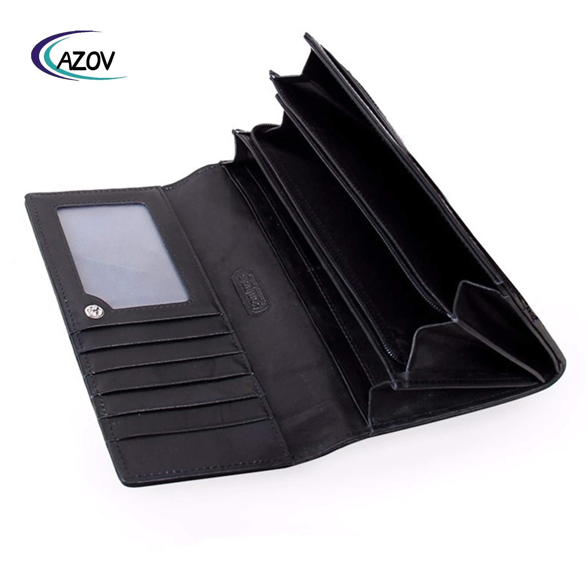 Luxury designer ladies long alligator leather purse wallets for women