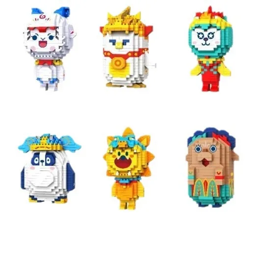 Compatible LEGO splicing small particle building blocks 12 constellation puzzle children assemble children gift toys wholesale