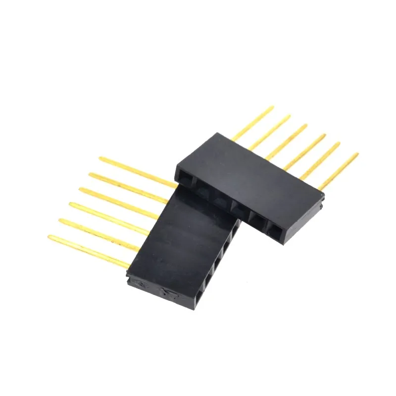 Special Female Header Connector PC104 Long Female Header Connector 2.54 Spacing 6 Pin 11MM 1pcs