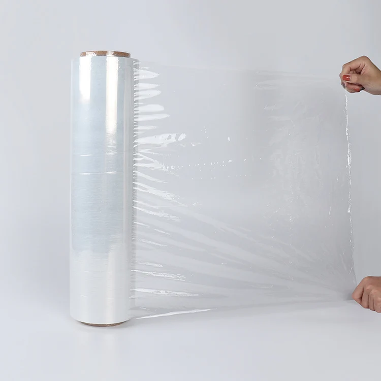 Clear Lldpe Stretch Handle Wrap Film For Handy Wrapping