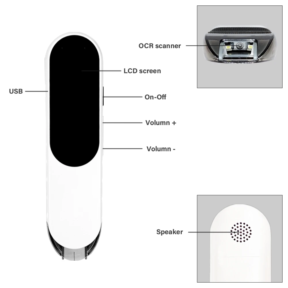 Ручка для чтения с Wi-Fi-сканированием устройство голосовым управлением на английском и кантонском языках оборудование перевода