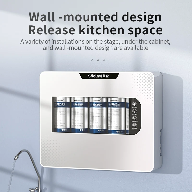 Manufacturer Osmosis Inversa Water Filter System LCD 5 Stages Water Filter Water Purifier For Home