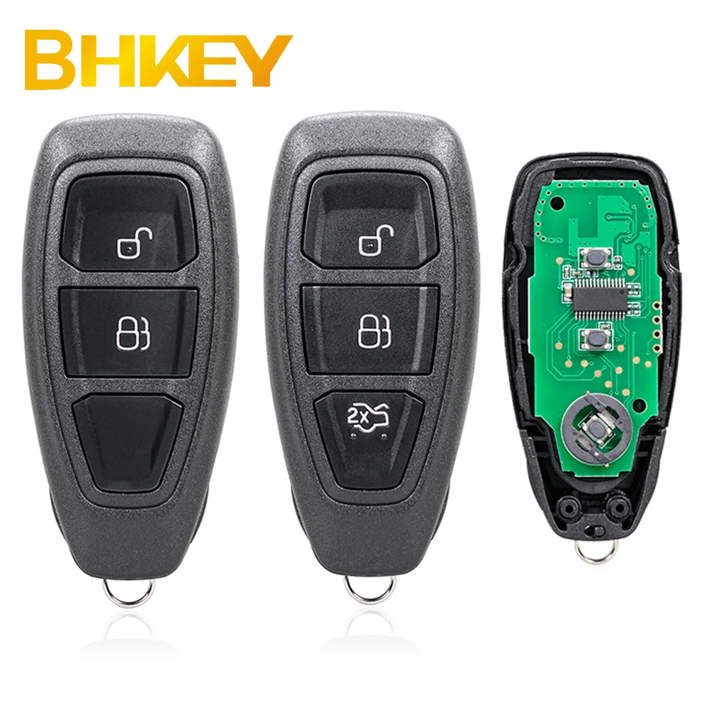 For 2013-2016 Ford Ecosport Fiesta 2 BTN 3 BTN Smart car Remote Key Fob 433Mhz ID63 80 Bit Chip KR55WK48801