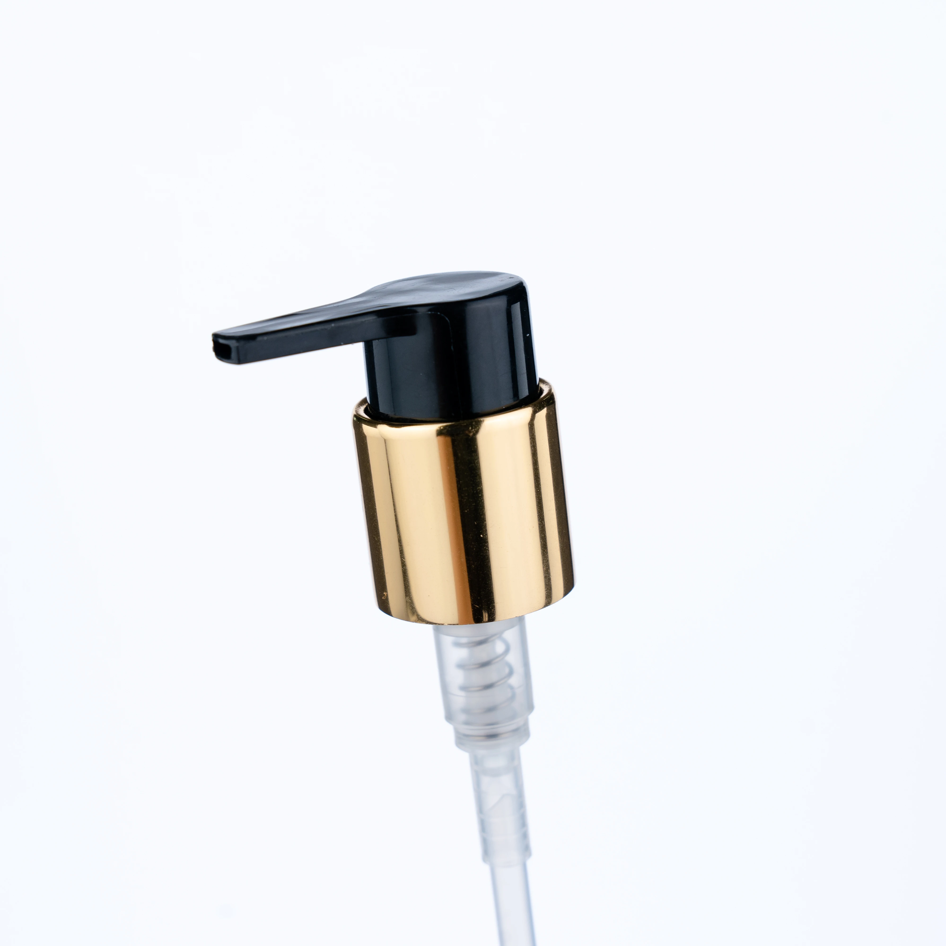 24/410 Matte Gold Plastic Top Pump Bottle Plastic Lotion Pump Dispenser Conditioner Shower Gel Body Lotion Pump Wholesale