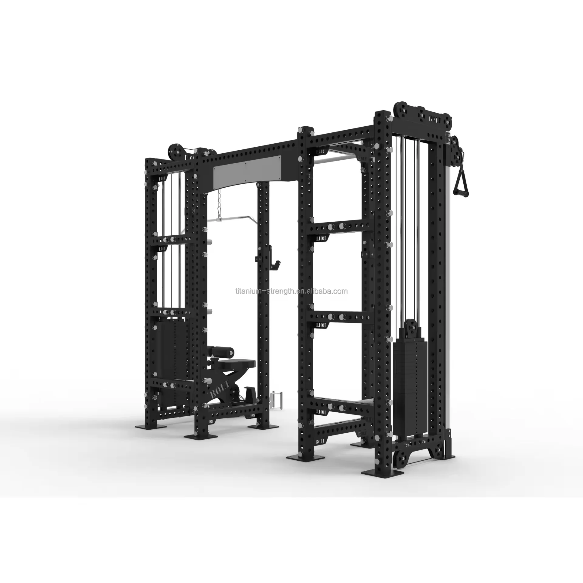 Commercial all in one power rack Gym Fitness Equipment multi functional smith squat rack Machine