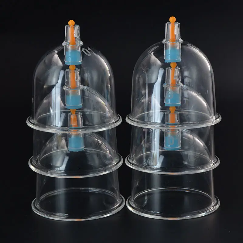 PZ Cupping Cups Vacuum Cupping with Customized Wholesale Single Size Body Ce PS OEM Transparent Lancet and Cupping Pump 2 in 1