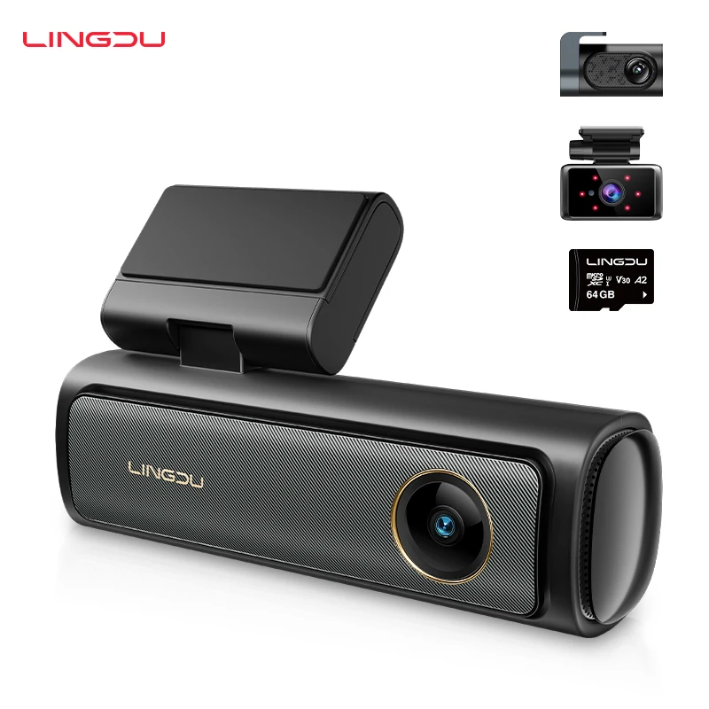 LINGDU AM100-3CH 4K 3CH Car Dash Cam 1080P Dashcam Camera 4K Auto Video Recorder Car Black Box