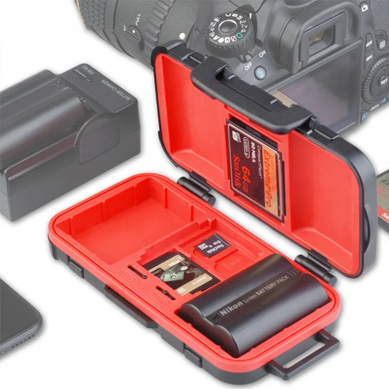 plastic memory card case holder for battery xqd sd tf cf small pp  micro sd sdhc memory card