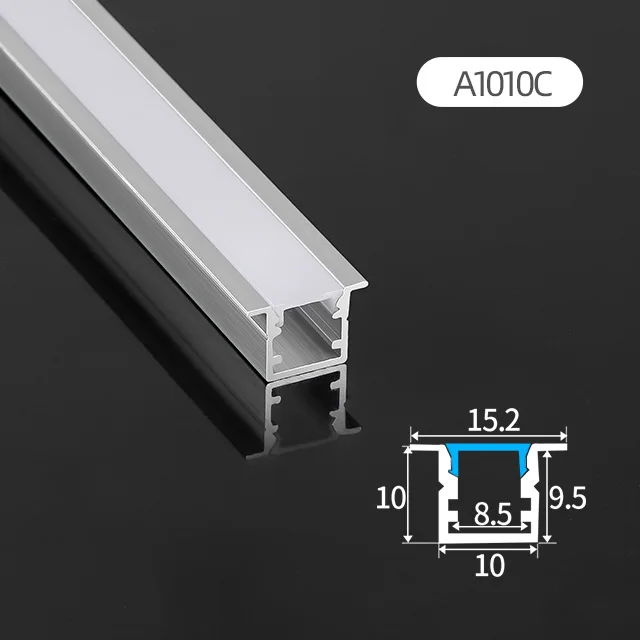A1010C Extrusion Aluminum Profiles with Channel, Kitchen Aluminum Profile led Profile Light Aluminum