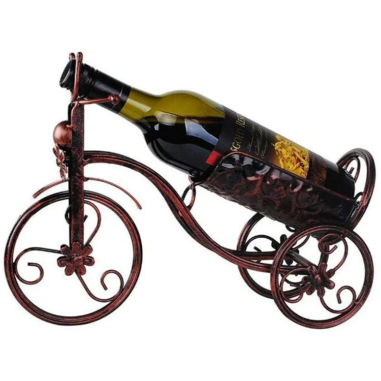 Металлический держатель для бутылок виски в форме трехколесного