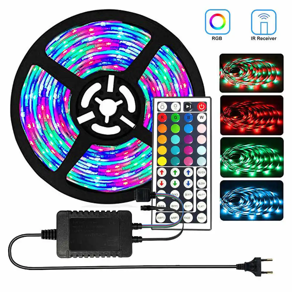 Wifi IR 44 клавиши синий зуб APP 5050 сменные цвета адресная Rgb Светодиодная лента комплекты освещения