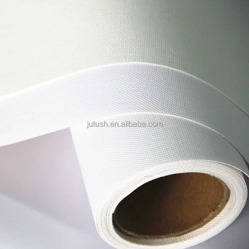 Матовый декоративный холст из хлопчатобумажной ткани без рисунка, 340 г/м2, рулон желтой спины