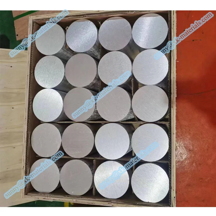 Factory price 99.99% Pure aluminum Ingot Lump metal Al Aluminum Round Bar customize size