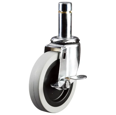 125 мм ТПЭ Поворотное Колесо с осевым тормозом для промышленности