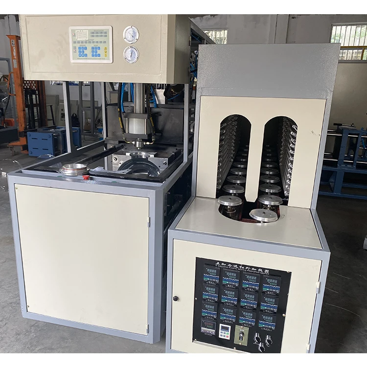 Semi Automatic PET Material Round Bulb Cover Stretch Globe Blow Molding Machine