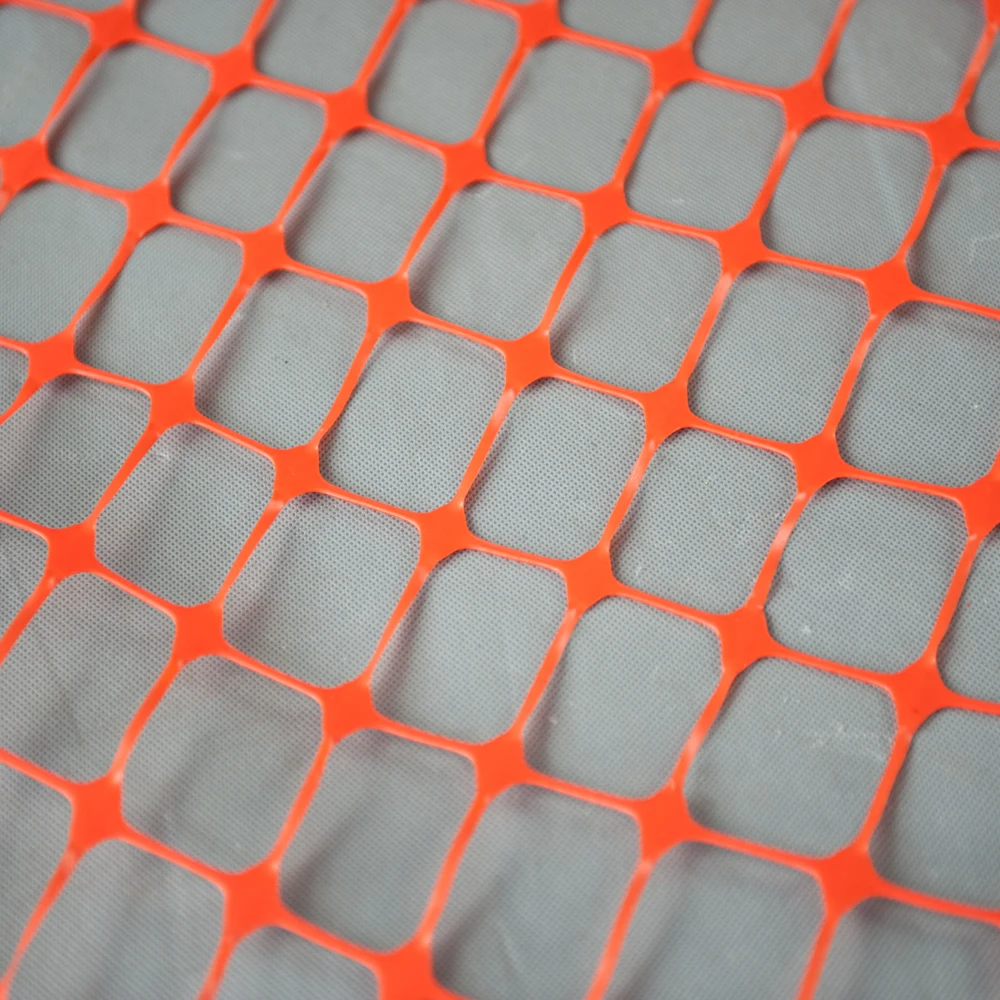 Safety Orange Tensile Plastic Mesh Barrier Warning Fence Netting For Construction