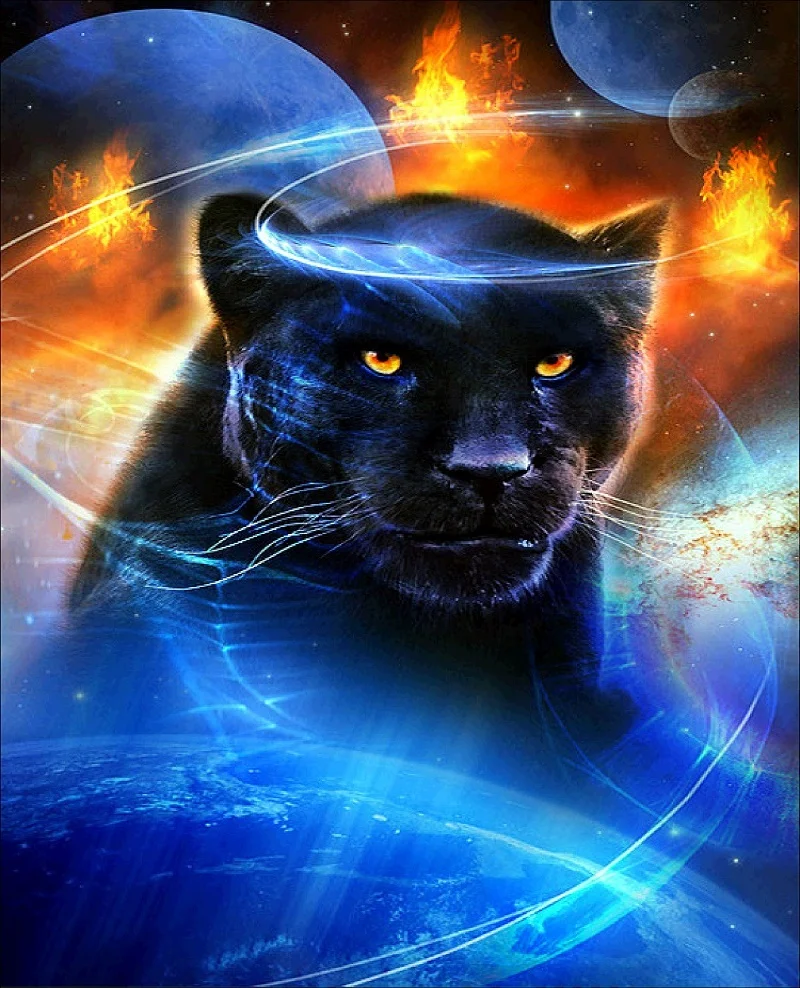 
Chunzhen Customized 30*40cm Pd-7177 Decoration Canvas Wall Process Lion Diamond Painting 