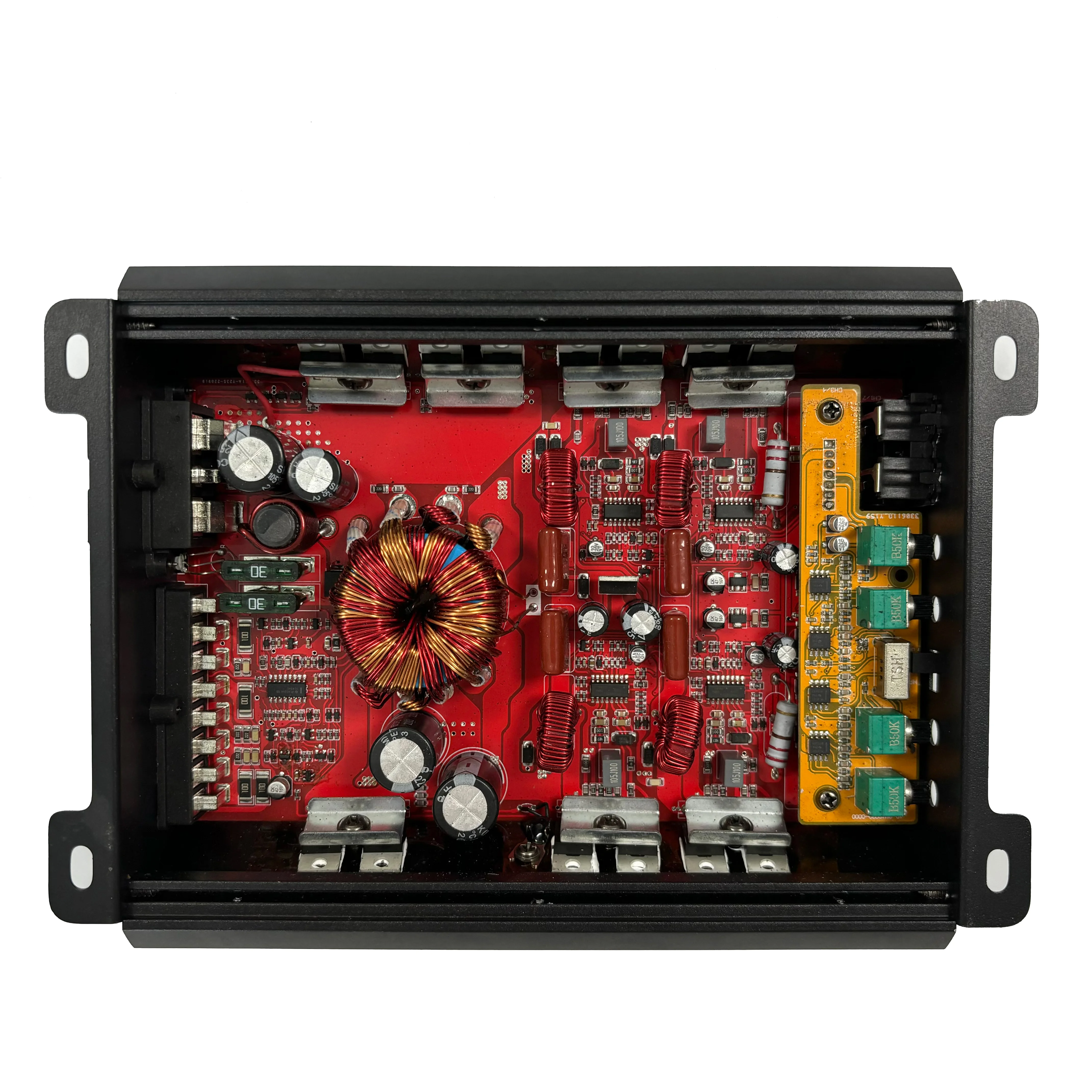 professional 12V 4 channel class ab audio car power amplifier